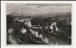 AK 1933  Zürich Limmat und Sihl