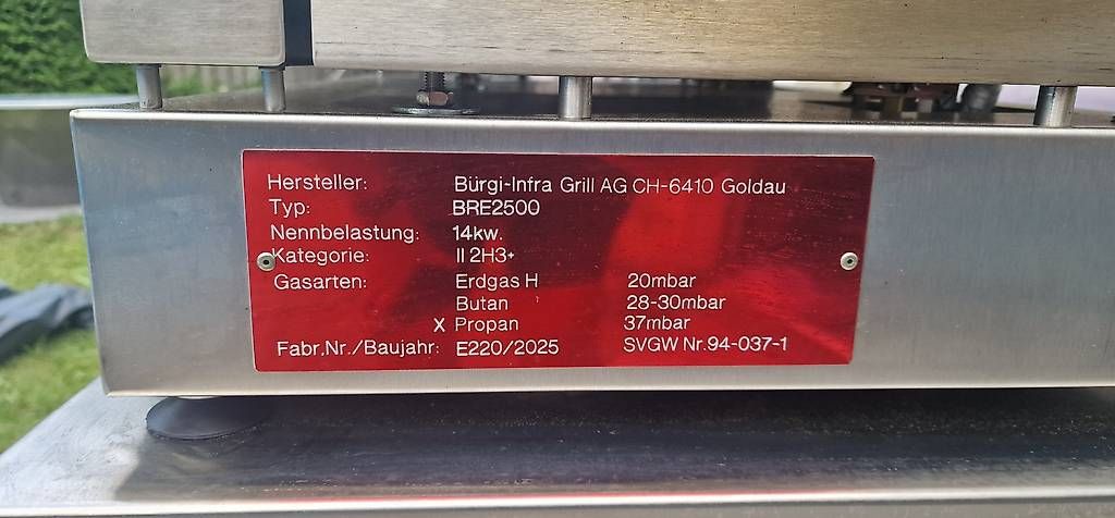 Griglie: BÜRGI-GASGRILLGERÄT - PROFESSIONELL, BRE 2500 – Usato da Amsteg venduto da Rewasi 1