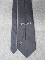 Christian Dior – schwarze Vintage Krawatte aus Seide
