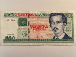 (3) 500 kubanische Pesos 2024