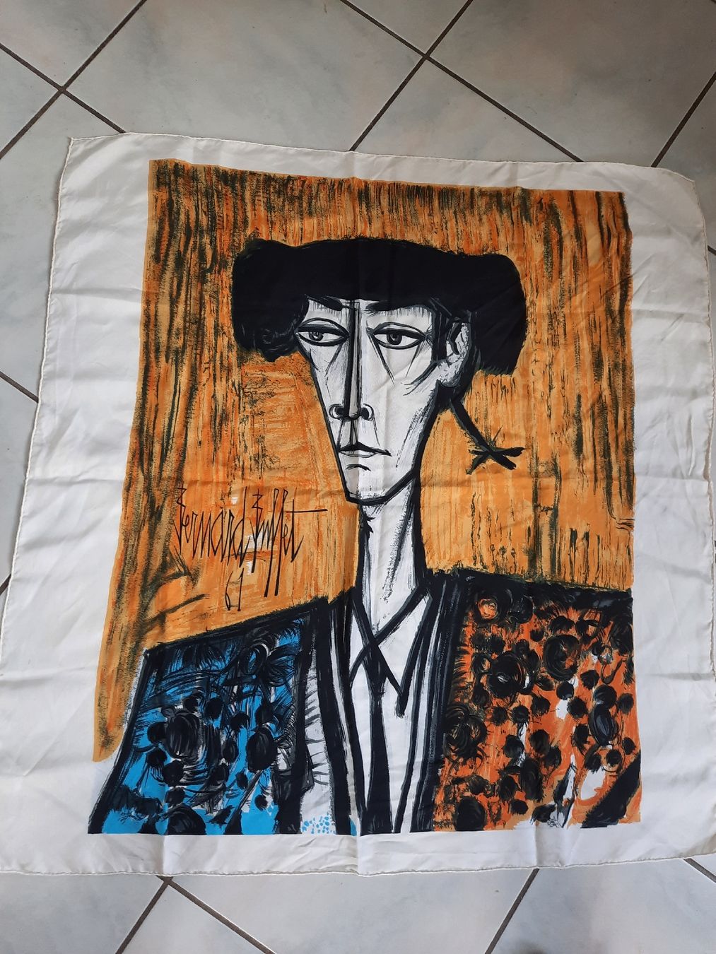 Foulards & écharpes: FOULARD,  BERNARD BUFFET 61 , en SOIE – D'occasion à Le Locle par marylise01