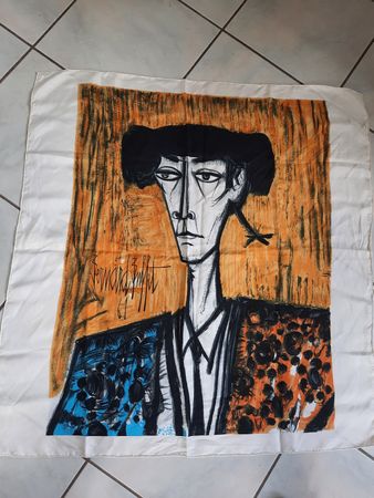 FOULARD,  BERNARD BUFFET 61 , en SOIE