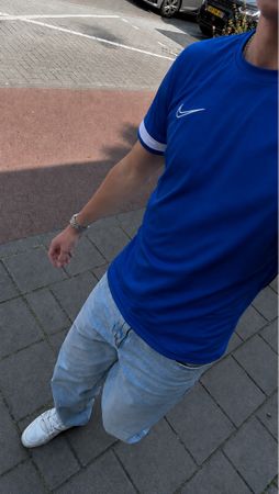 Nike T-Shirt Dri-Fit Blau Weiss Grösse M gebraucht