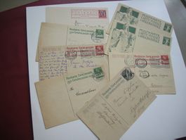 8 POSTKARTEN TELL UND ANDERE, MEIST GELAUFEN