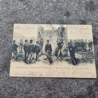 PostKarte AK Militär Bière 1903 Ponts Commissariat Féd. Guer