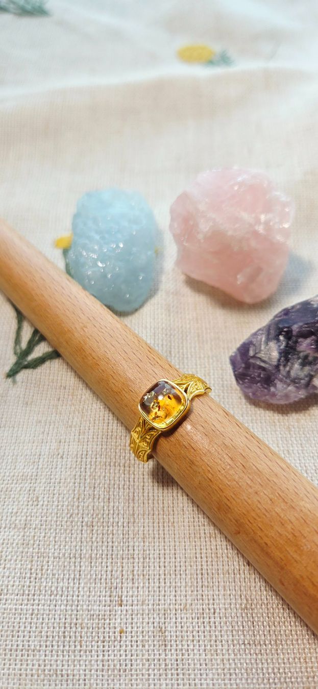 Anelli: NEW - S925 Citrine Ring (Adjustable) – Nuovo (secondo la descrizione) da Zürich venduto da cin_wcf6 5