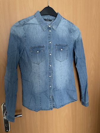 Jeans Bluse Gr. 36