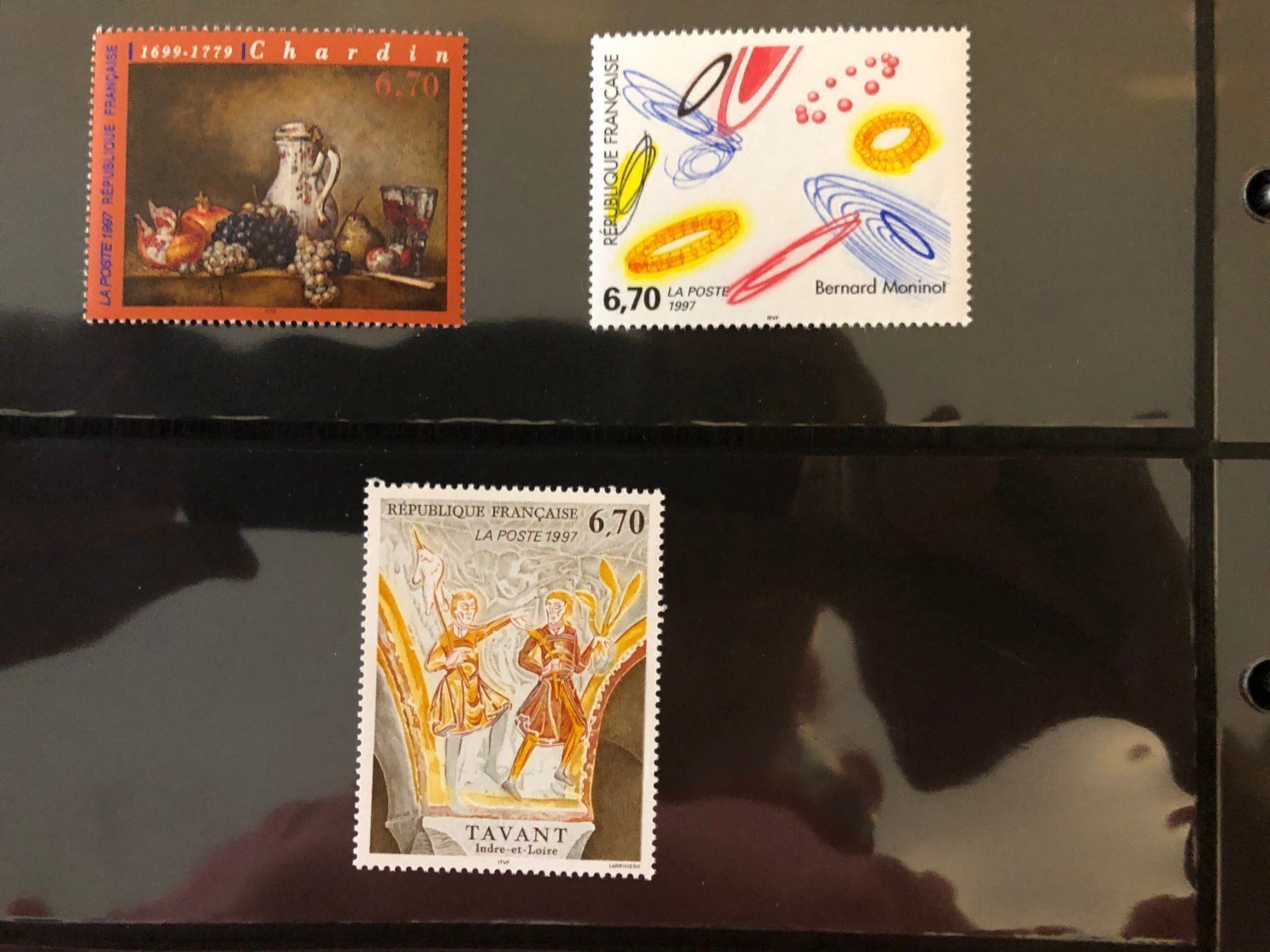 Tutti i francobolli: Musée imaginaire 1997 3 tableaux neufs** – Nuovo e nell'imballaggio originale da Lausanne venduto da ffhoud