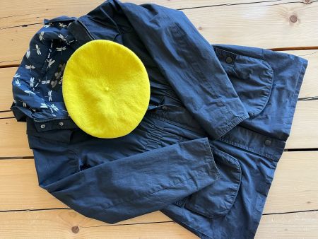 Barbour 4oz Wachsjacke / Jacke 34/36 & Merino Baskenmütze