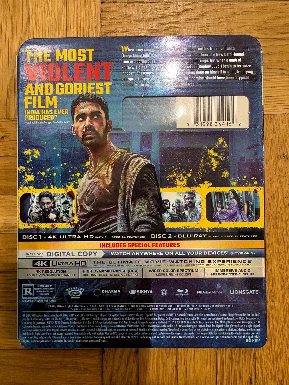 Tutti i DVDs: Kill - mit Slipcover - 4K UHD + Blu-ray – Nuovo (secondo la descrizione) da Zürich venduto da Malcom 2
