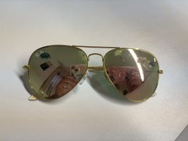 RAY BAN Aviator Gold Sonnenbrille