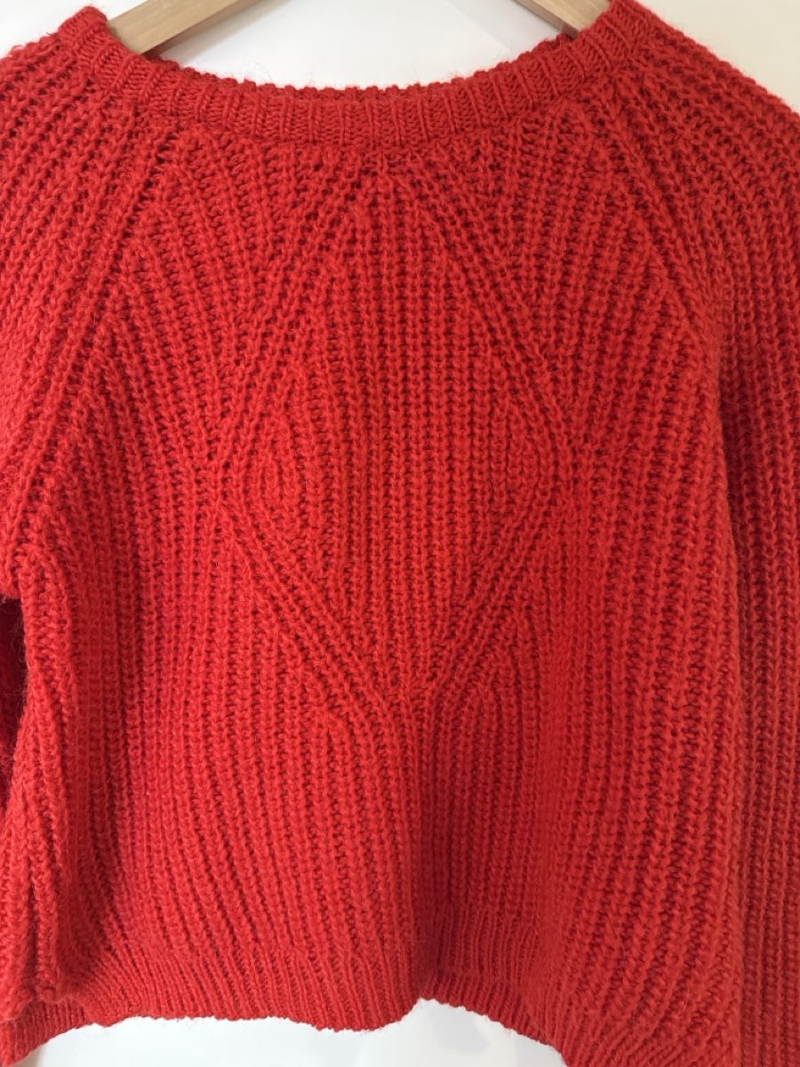 H&M Pullover & Sweatshirts: Pull rouge hiver H&M taille mi-courte – Neu (gemäss Beschreibung) aus Crassier von GGblue23515 1