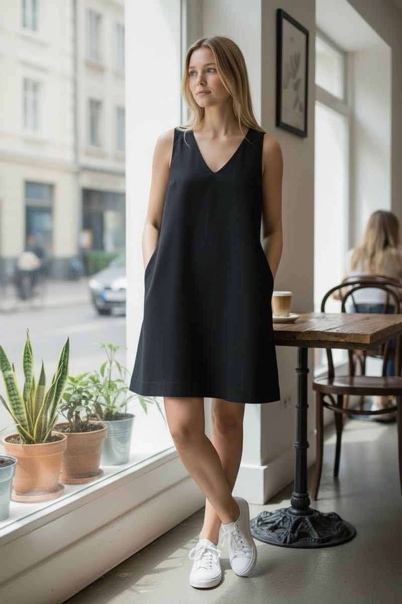 Vestiti: Robe noire Jacob - Taille S - Élégante et confortable – Usato da Lausanne venduto da Stephaniesdressing