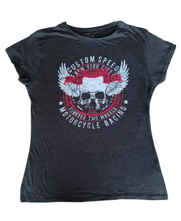 Skull Print T-Shirt - Emo, Gothic, Punk