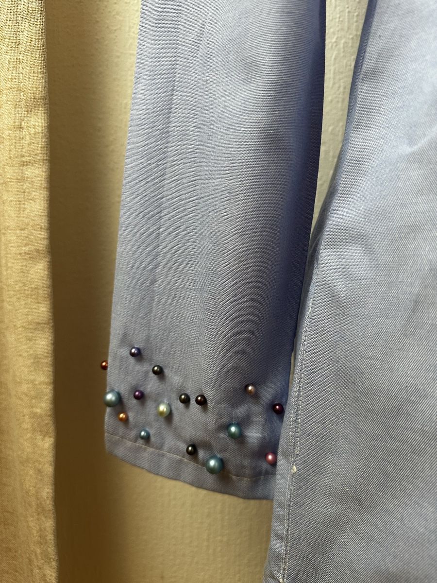 Robes: Robe droite perles bleu clair taille 40 col Mao  – Neuf (Voir description) à Châtelaine par Alexandra.jankowski 1