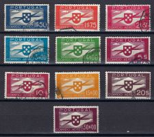 Portugal 1936/41 c1-c10 Hélice Air Mail
