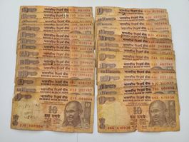 Banknoten aus Indien