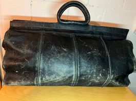 **Wunderschöne, grosse Vintage-Ledertasche**