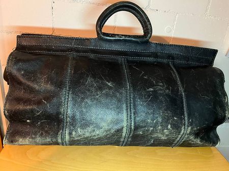 **Wunderschöne, grosse Vintage-Ledertasche**