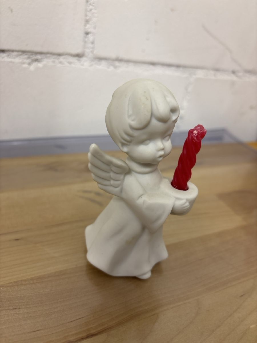 Statuette: Engel mit Kerze, kleine Figur – Usato da Adliswil venduto da ninotschka7 6