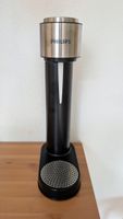 Wassersprudler Philips schwarz mit Flasche und Gaszylinder