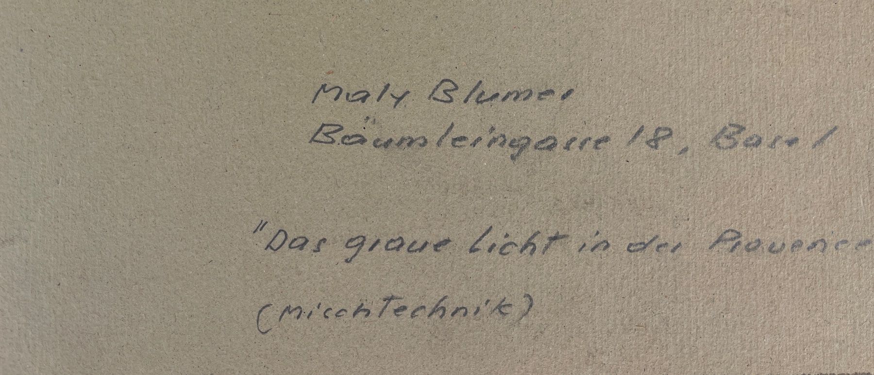 Dipinti: Maly Blumer - Das graue Licht in der Provence – Usato da Basel venduto da bigmbh 6
