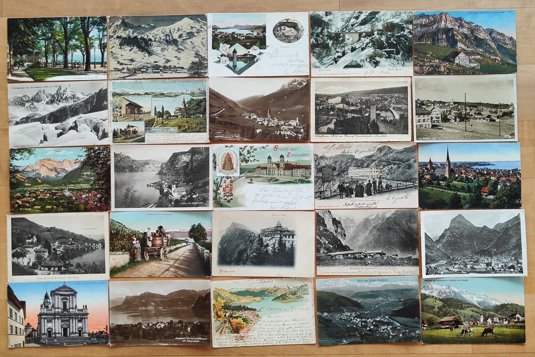 Ansichtskarten: Super Lot, Posten mit 170 kleinformatigen CH Ansichtskarten – Gebraucht aus St. Erhard von Chaeferli6