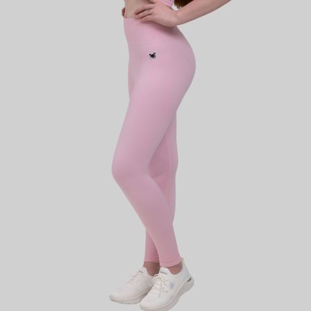 Leggings Damen Seamless HighWaist Fitness Pilates Pink Gym M