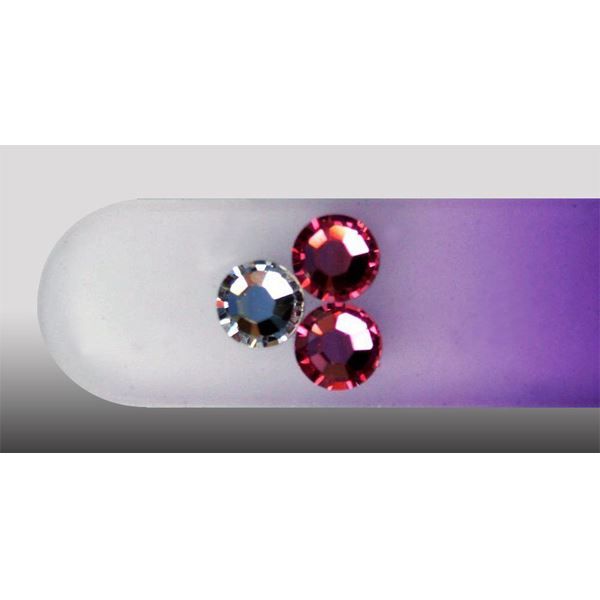 Künstliche Fingernägel: Glasnagelfeile mit Preciosa Steine – Neu und originalverpackt aus Mosnang von Glascom2