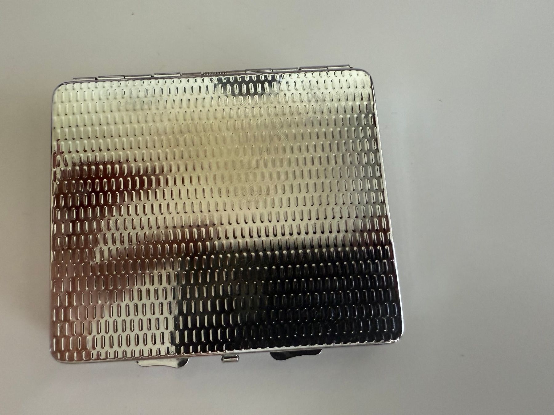 Sonstige Tabakwaren: Neu Zigarettenetui Edelstahl 8.5 x 7.5 cm – Neu (gemäss Beschreibung) aus Kirchdorf AG von coco123 1