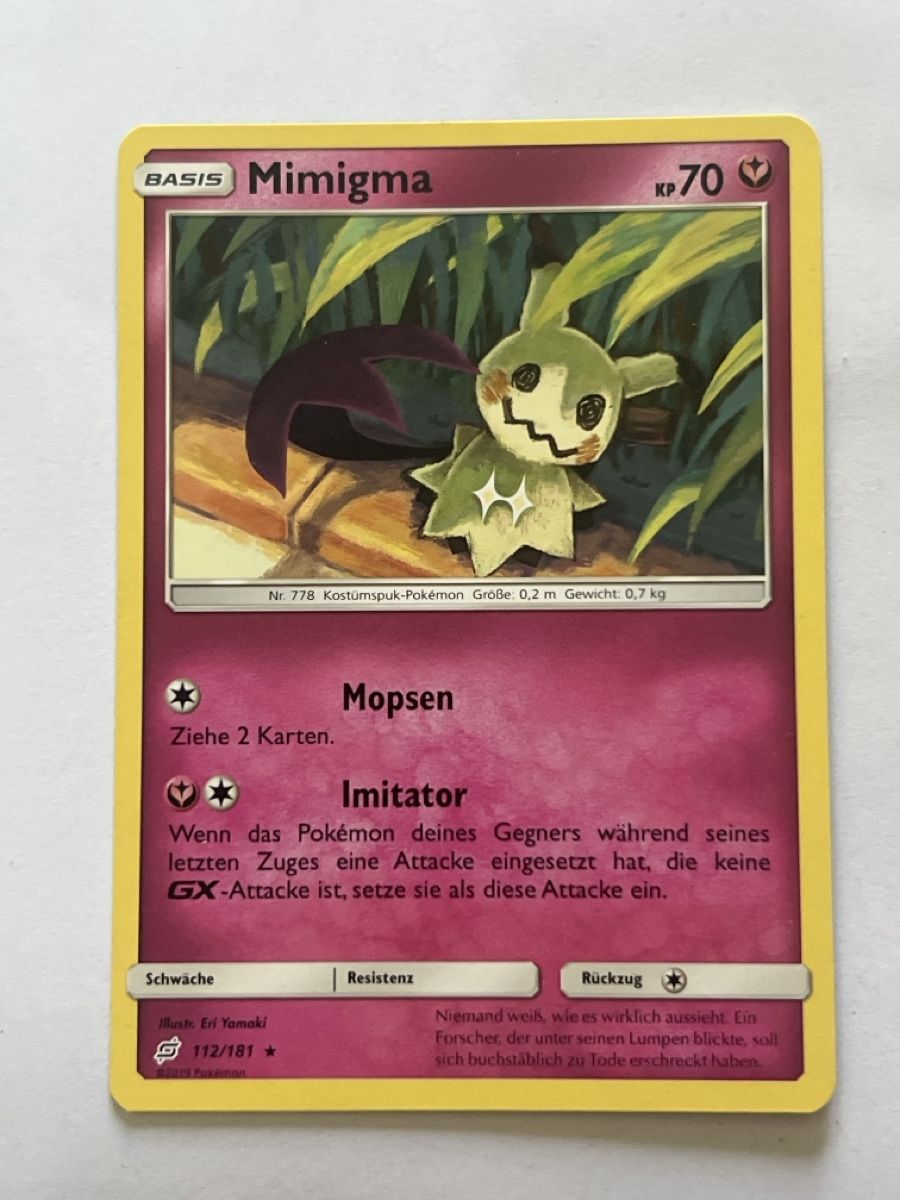 Pokémon Carte collezionabili: Pokemon Karte Mimigma Team Up  – Usato da Almens venduto da dra_mql5