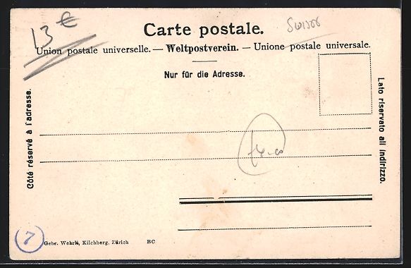 Cartoline postali: Appenzell, Prozession dei der Abtskapell – Usato da Berlin venduto da bartko-reher 1