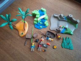 Playmobil Pirateninsel mit Figuren und Zubehör unvollständig