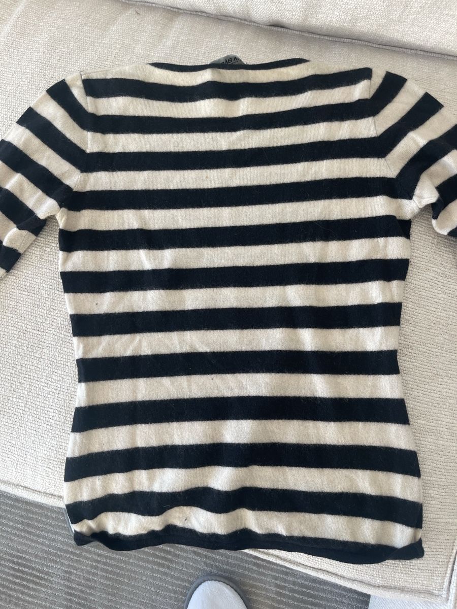 Maglioni & Felpe: Aida Barni Strickpullover, Grösse M, Schwarz/Weiss gestreift – Usato da Zürich venduto da Maraludwig 1