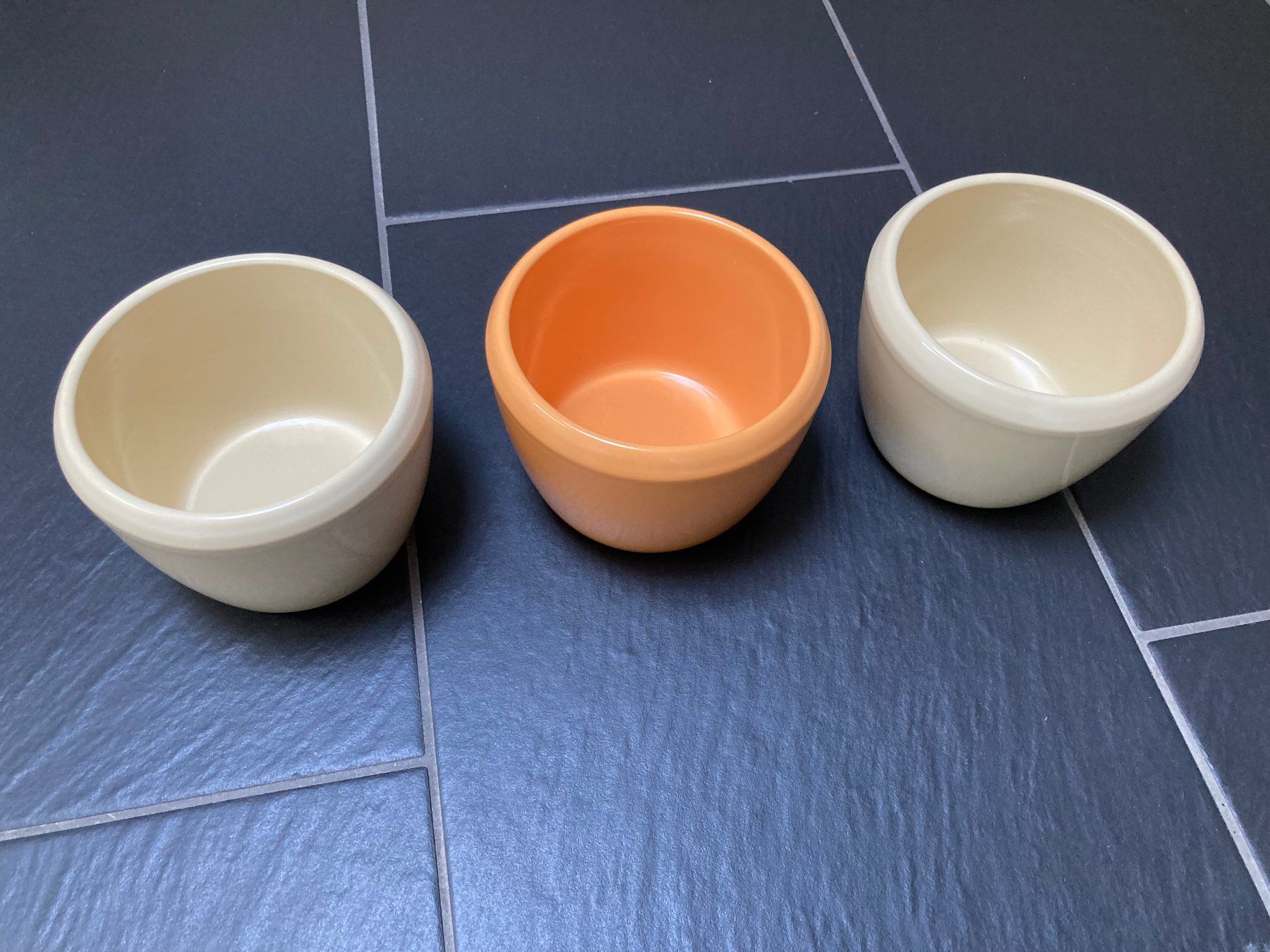 Vasi per fiori: Blumentopf, Übertopf creme/orange 3er Set – Nuovo (secondo la descrizione) da Büsingen venduto da aue_2mh6 4