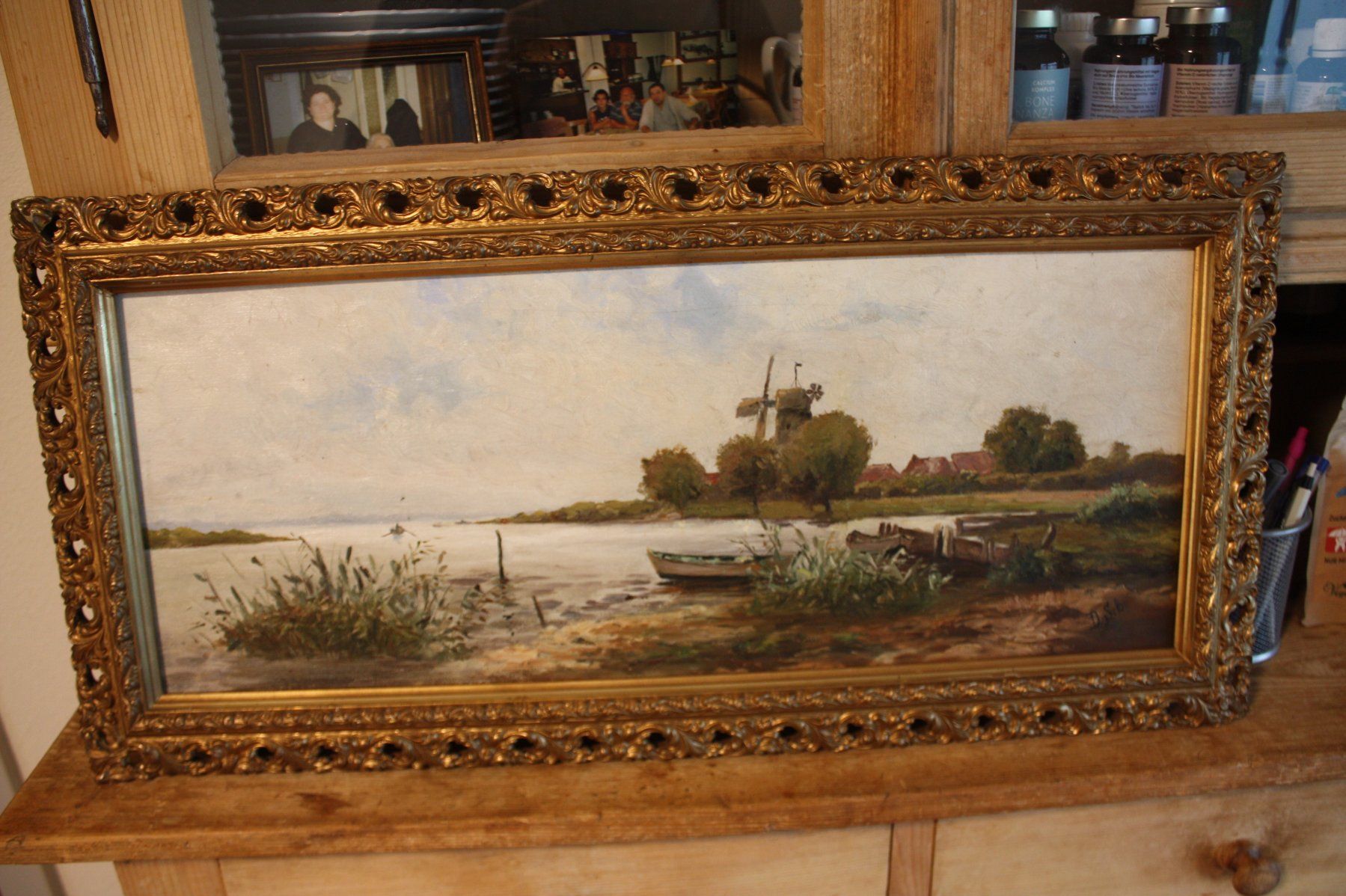 Dipinti: Landschaft von D.Sch. - signiert – Usato da Altstätten SG venduto da sulim