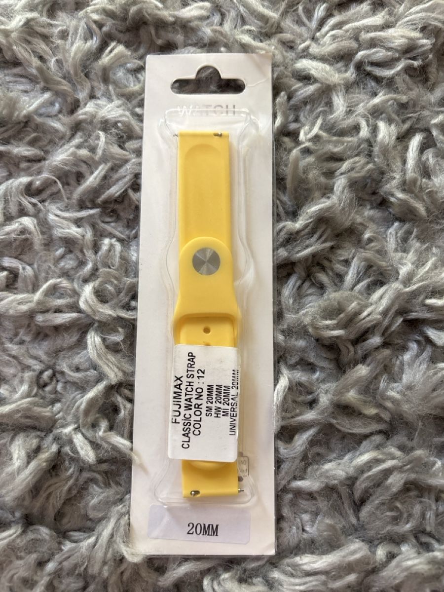 Bracciali & Braccialetti: Watch Strap Yellow 20mm New – Nuovo e nell'imballaggio originale da Zürich venduto da dil_mdn7