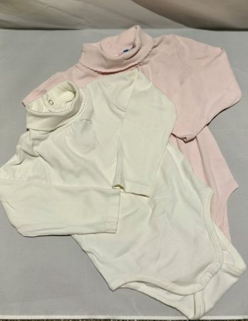 Jacadi Langärmlige Bodies mit Rollkragen 88cm (2er-Set)