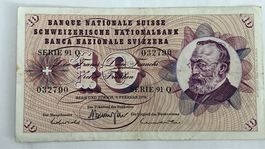AUS DER SCHWEIZ ( SCHWEIZERISCHE )10 FRANKEN 1974