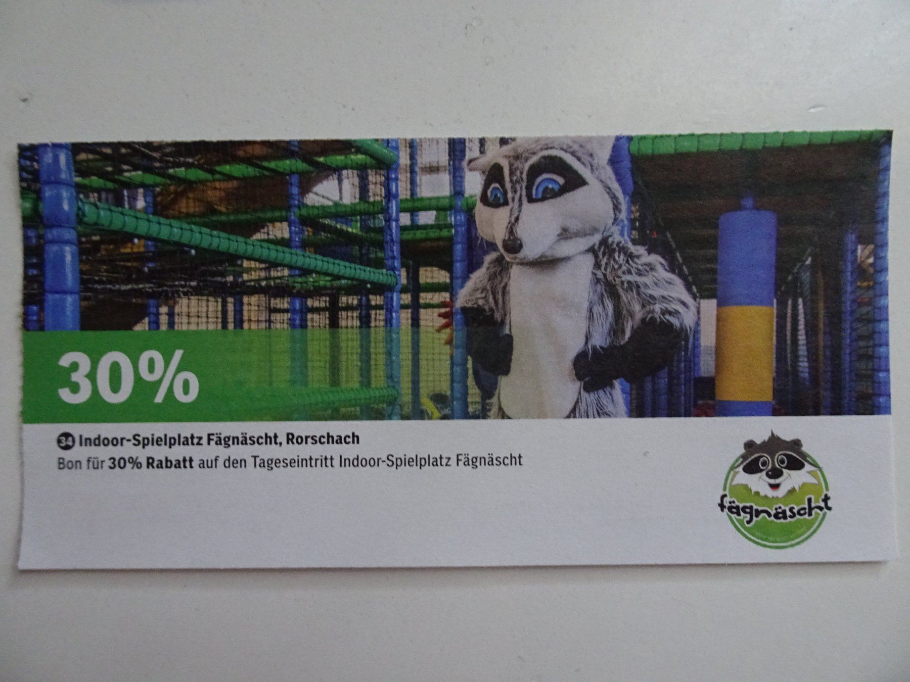 Buoni: 30% Rabatt Eintritt Indoor-Spielplatz Fägnäscht, Rorschach – Nuovo (secondo la descrizione) da Winkel venduto da rsuzh