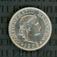 CHF___0.10 1959 stgl * nigelnagelneu! 10 Rappen