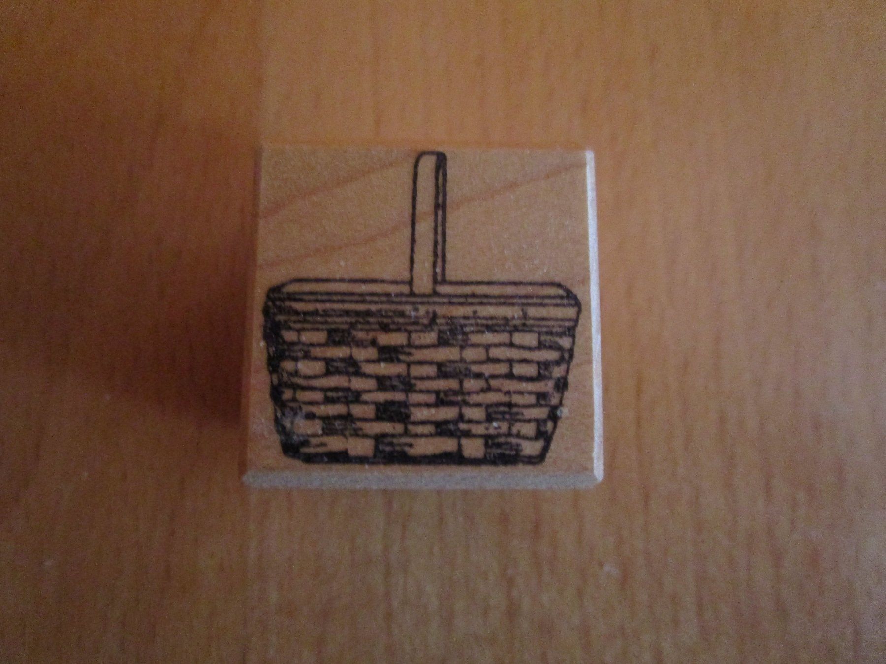 Stempel: Holzstempel:   Korb – Gebraucht aus Wetzikon ZH von Storchadebar