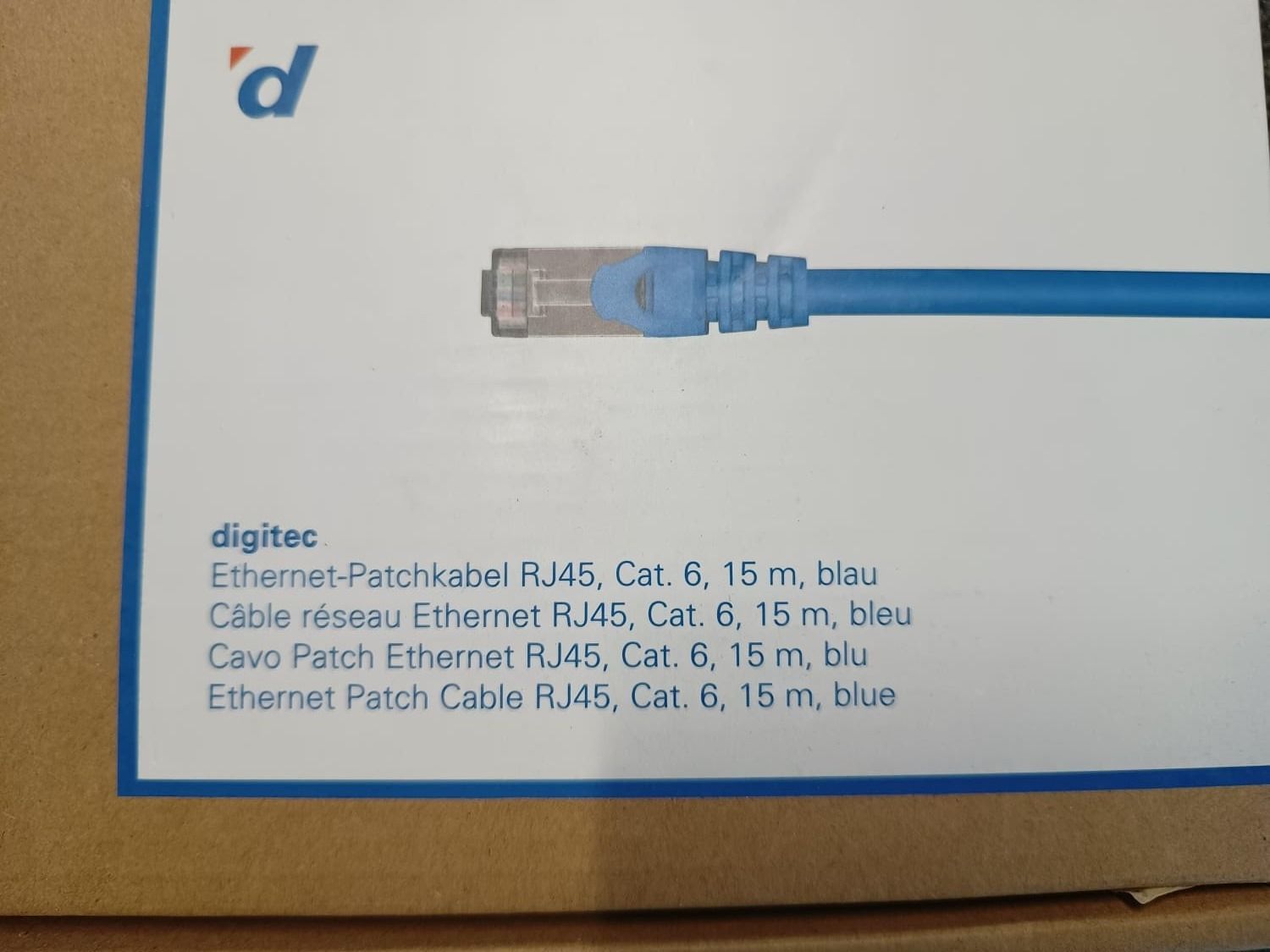 Digitec Cavi: Ethernet-Patchkabel RJ45, 15m – Nuovo e nell'imballaggio originale da Zweisimmen venduto da Mousie 1