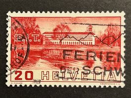 📢 HELVETIA B.I.T. - Abart Briefmarke 1938: Z. Nr. 211.3.02