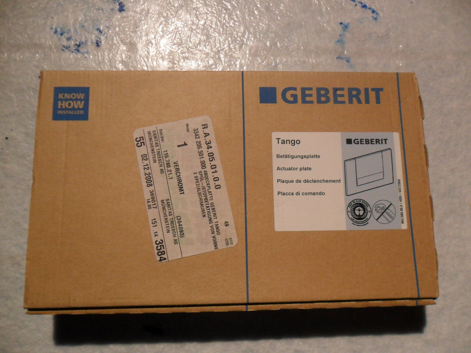 Geberit WC: GEBERIT Drückerplatte Chrom – Neu und originalverpackt aus Aesch BL von isc_85jd 3
