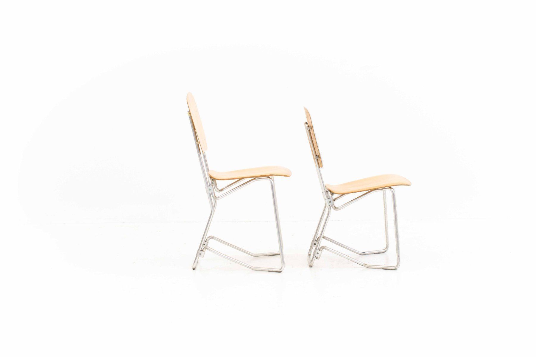 Sedie: Armin Wirth Aluflex Stühle 43cm - Silber – Usato da Zürich venduto da STUZH38 2