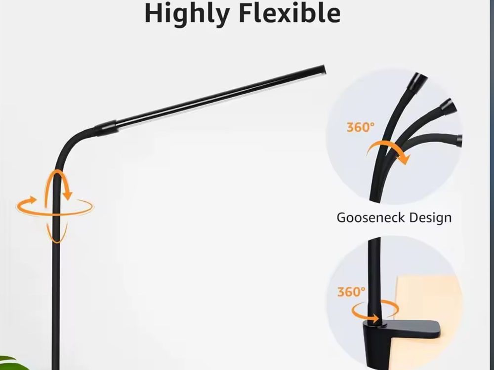 Lampade: Double Single Head Led Clip Desk Lamp Dimmable Computer – Nuovo e nell'imballaggio originale da St. Gallen venduto da Stirnrunzler 5