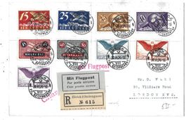 Flugpostbrief vom 20.VI.24 von Zürich nach London