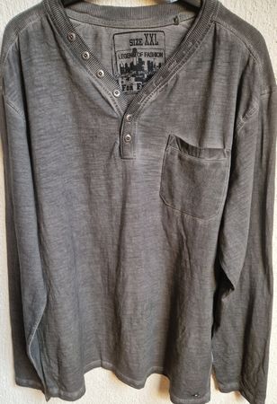 Herren langarm Shirt im worker look, XXL (eher XL), neu
