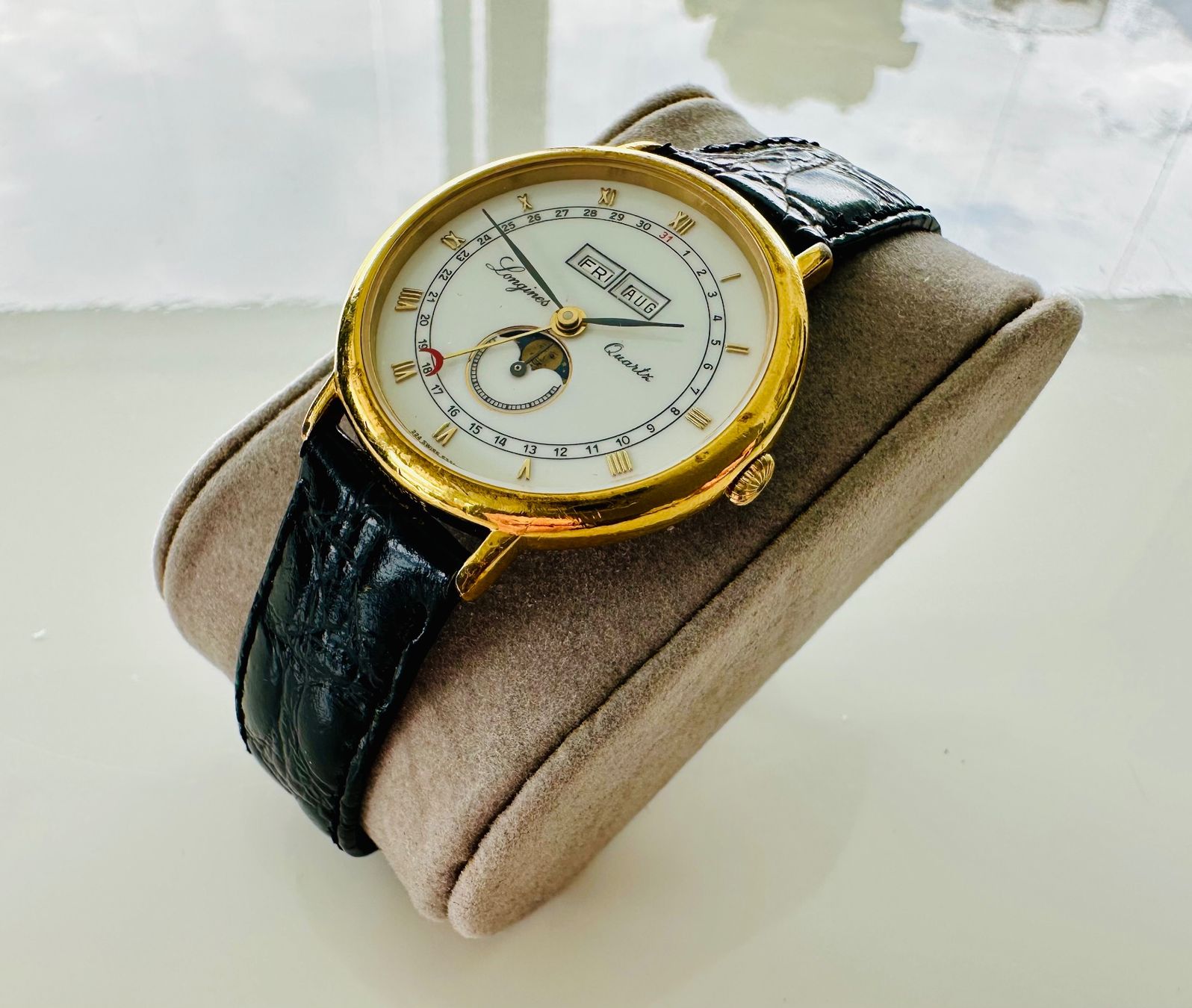 Longines Orologi: RARE : LONGINES CHARLESTON Triple Date MoonPhase FULL SET – Usato da Conthey venduto da advisia 2